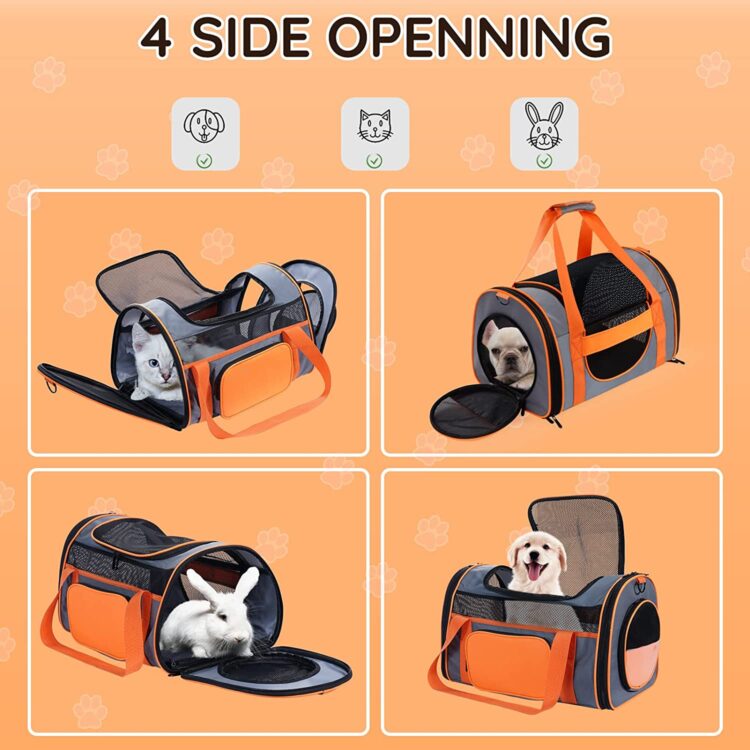 CatRomance Cat Carrier, Pet Travel Carrier Bag - CatRomance